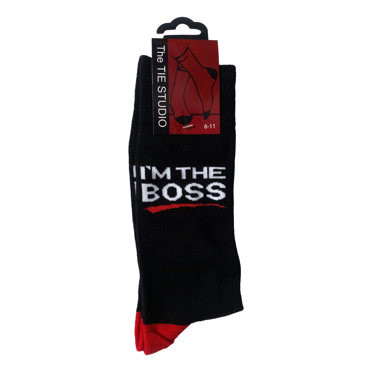 I'm The Boss Unisex Novelty Ankle Socks Adult Size 6-11 image 0