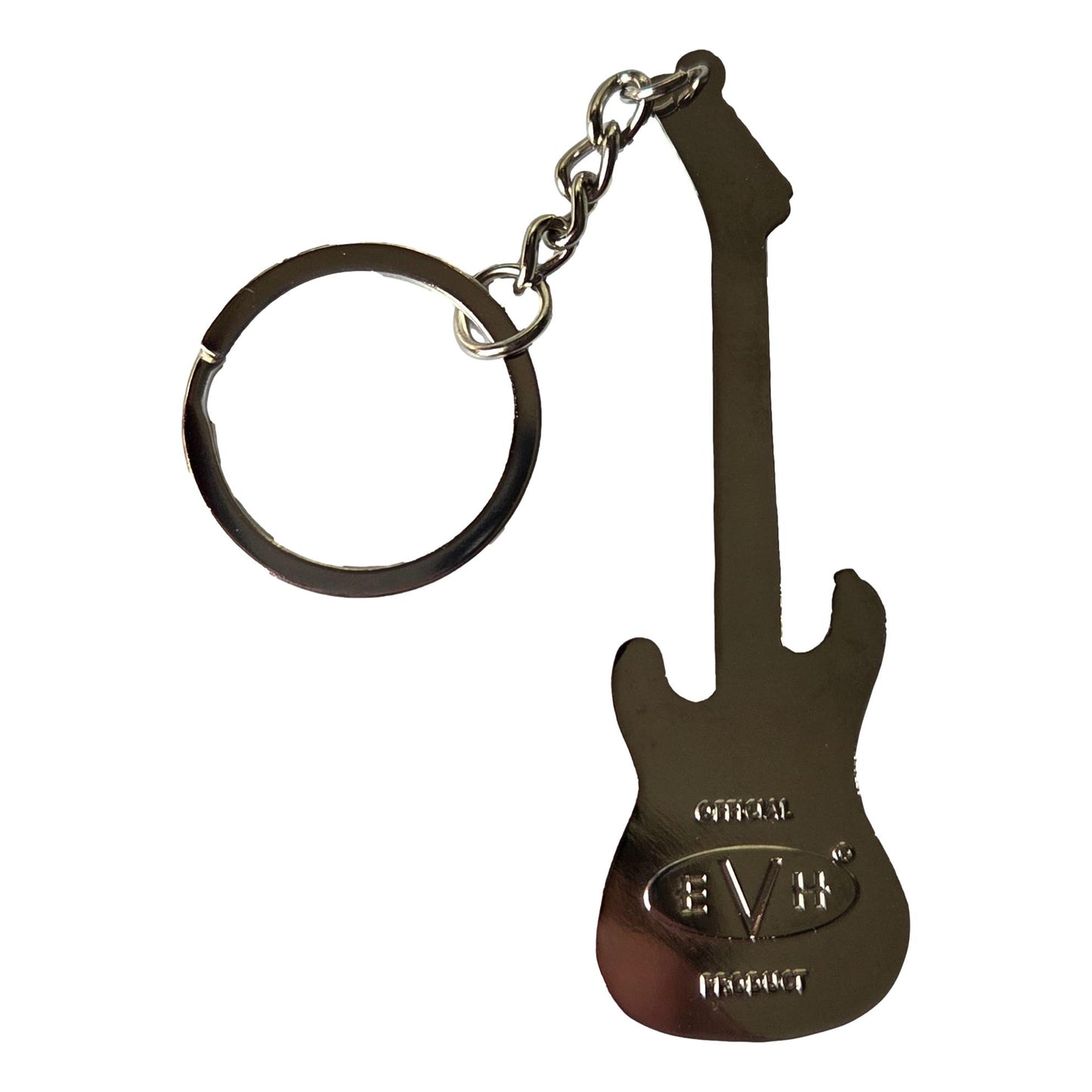 Eddie Van Halen Replica Electric Guitar polished silver-plated keyring