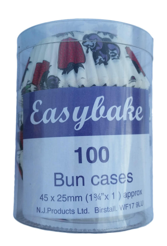 100 Mixed Berries Easybake Glassine Bun Cases image 1