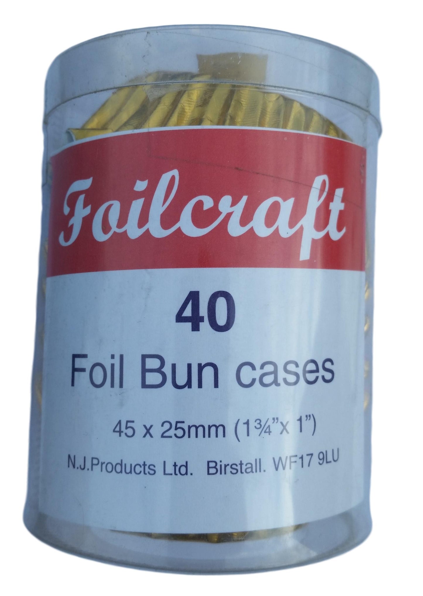 40 Gold Foil Bun Cases image 1