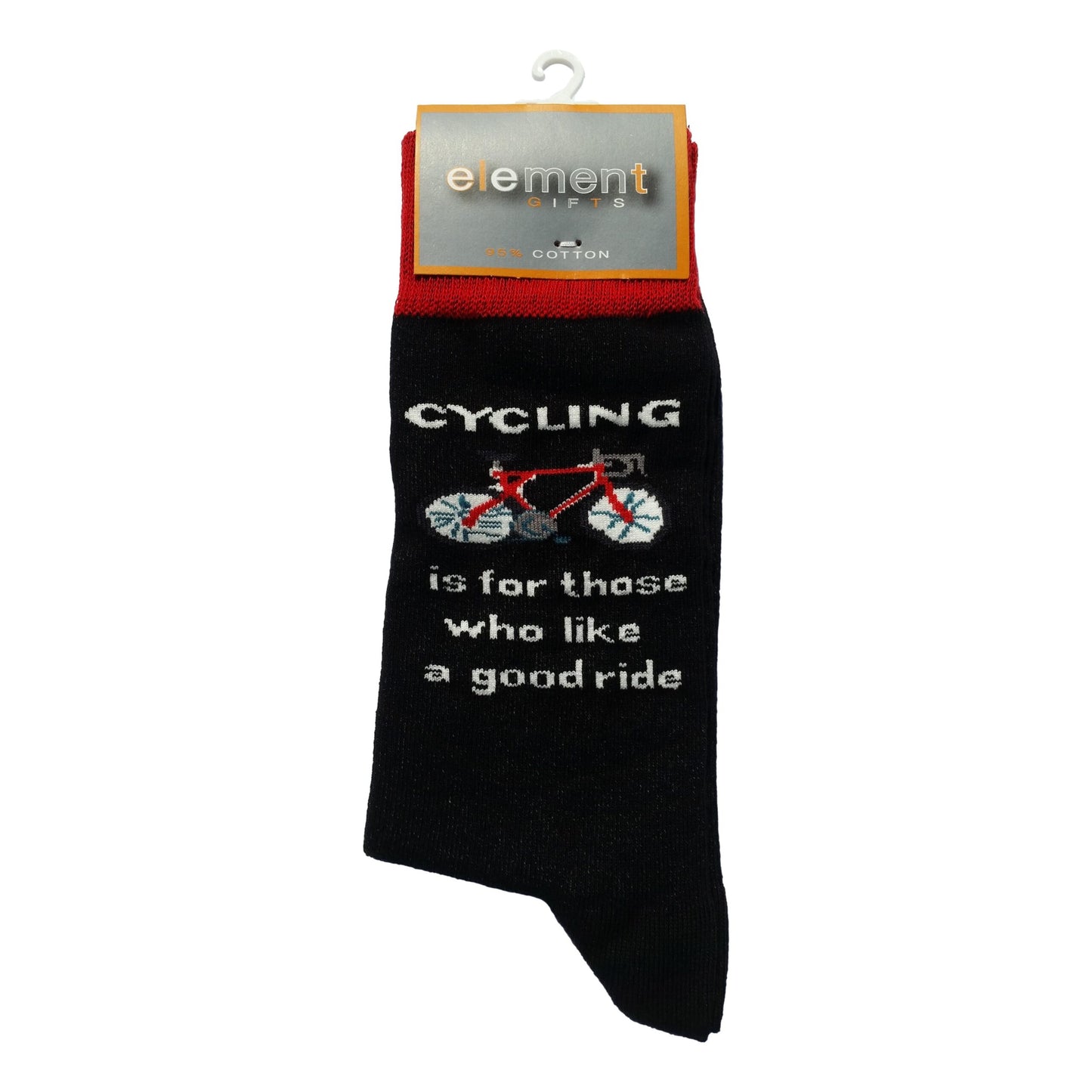 Cycling is for those who like a good ride Cottonrich Unisex Novelty Ankle Socks Adult Size 6-11 image 0