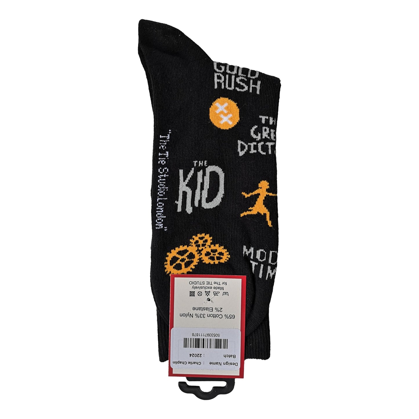 Charlie Chaplin Unisex Novelty Ankle Socks Adult Size 6-11 image 1