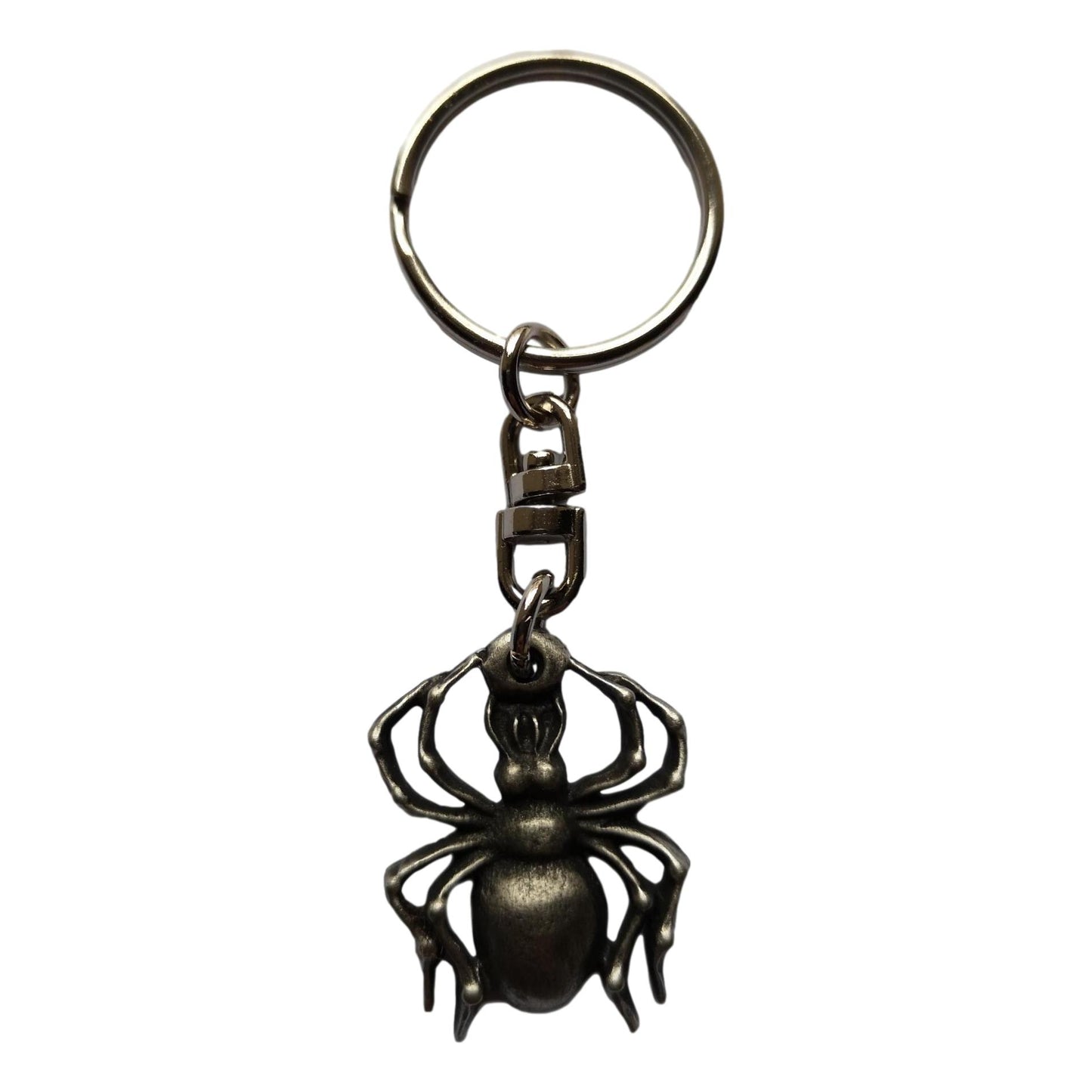 Spider pewter metal keyring image 0