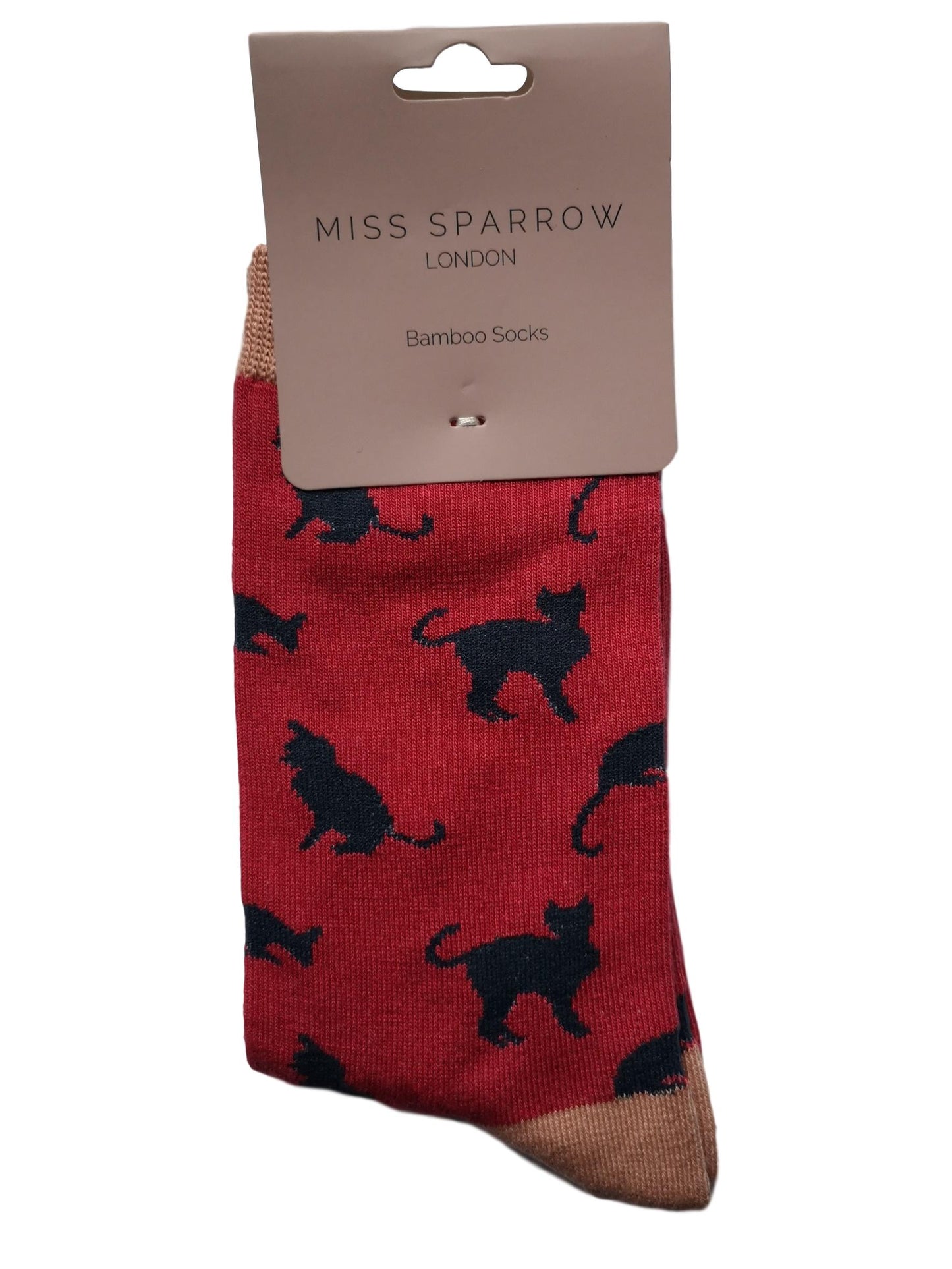 Cats Red Womens Novelty Ankle Socks Adult One Size image 1
