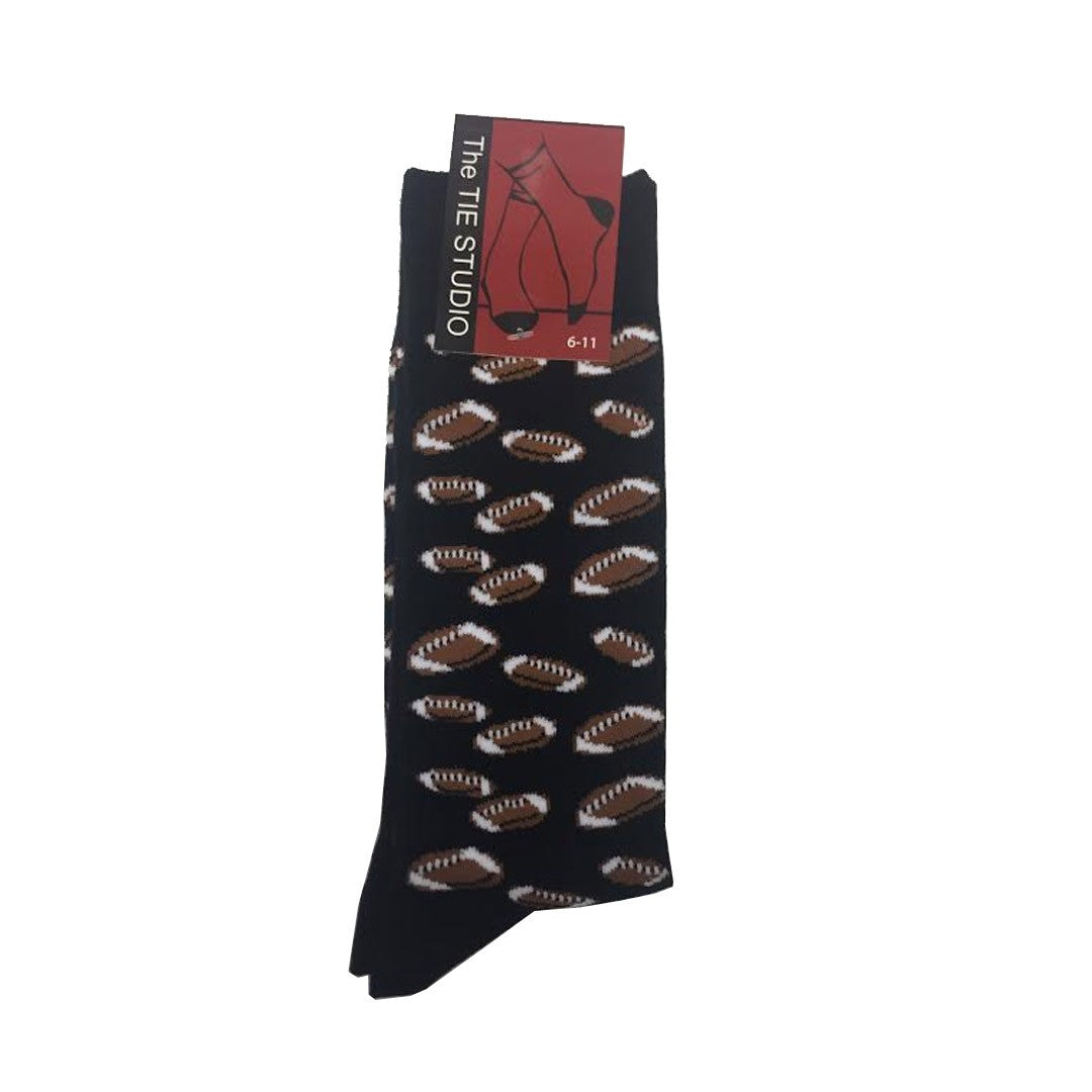 American Football Balls Rugby Unisex Novelty Ankle Adult UK Size 6-11 Socks image 0