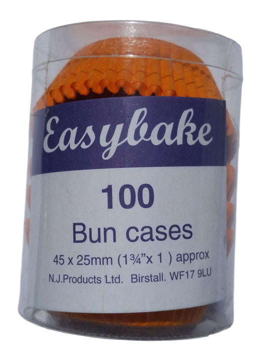 100 Orange Glassine Bun Cases image 1