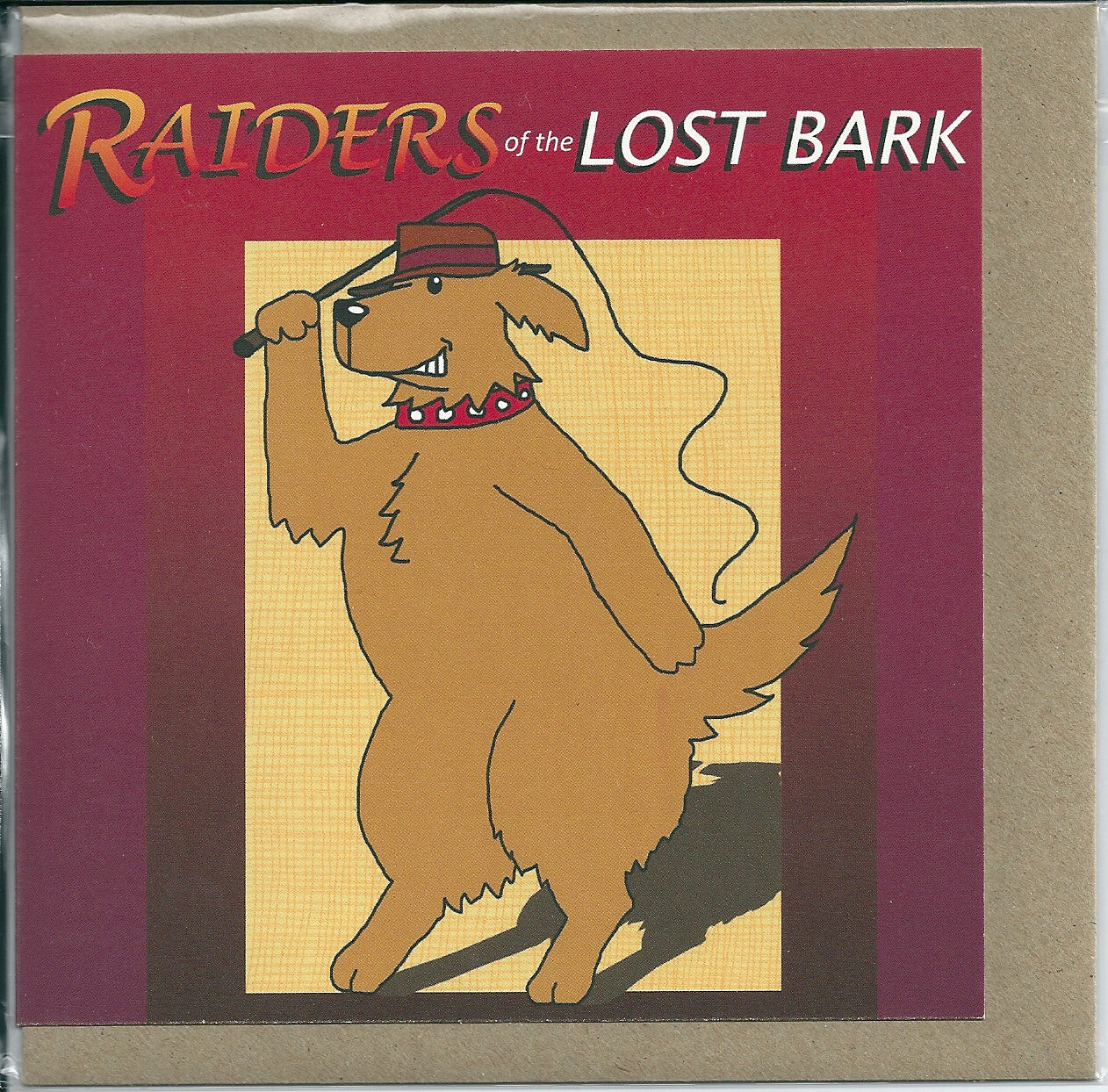 Raiders of the Lost Bark Canine Movie Spoof Theme Blank Card image 0
