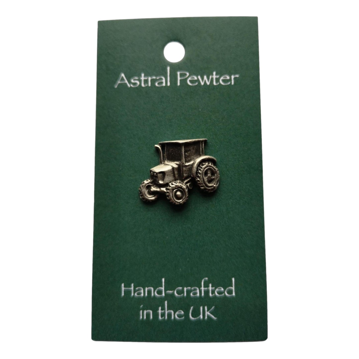 Massey Ferguson shape Tractor pewter lapel pin image 0