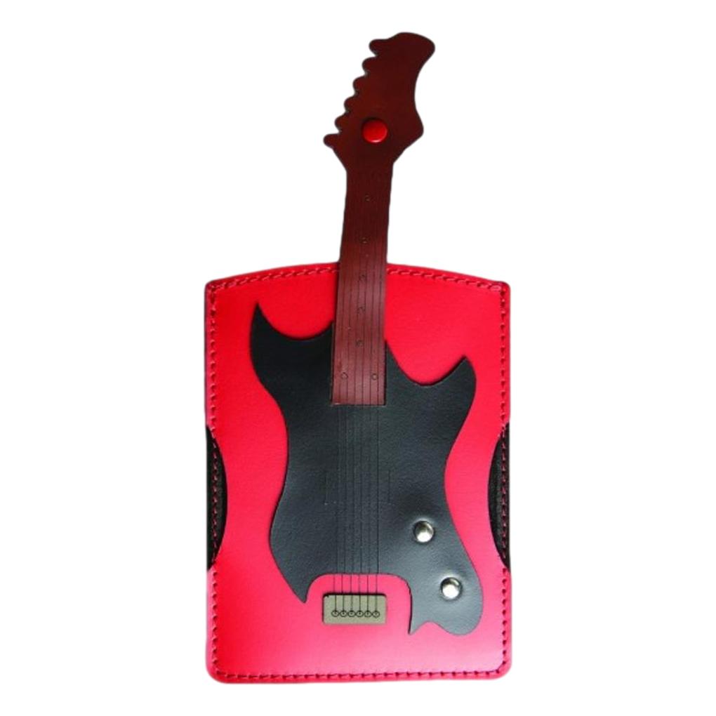 Electric Guitar Italian Leather Passport Holder image 0