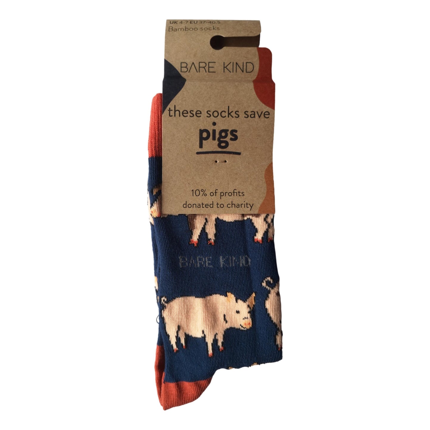 Save The Pigs Black Womens Novelty Ankle Socks Adult One Size image 1