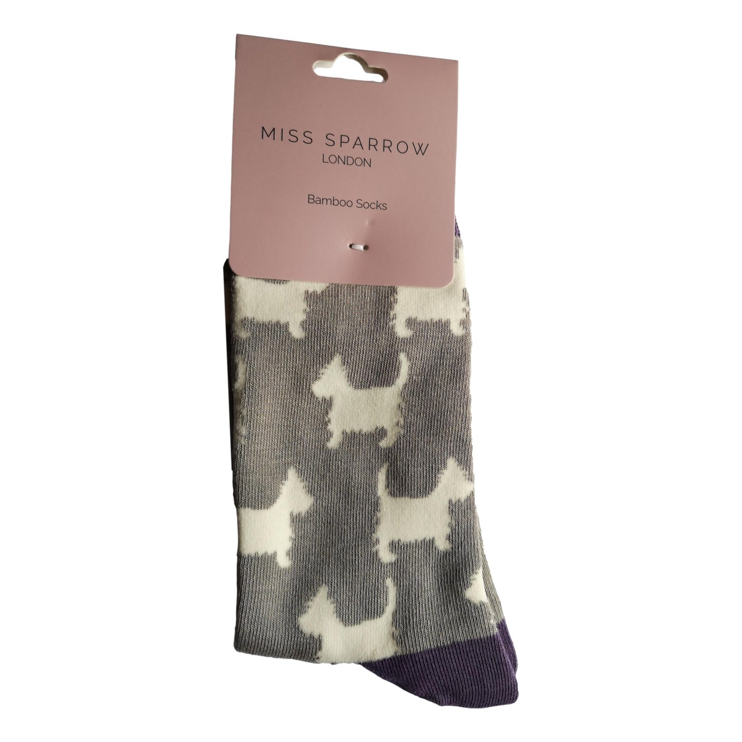 Scottie Dog Grey Womens Novelty Ankle Socks Adult One Size image 2