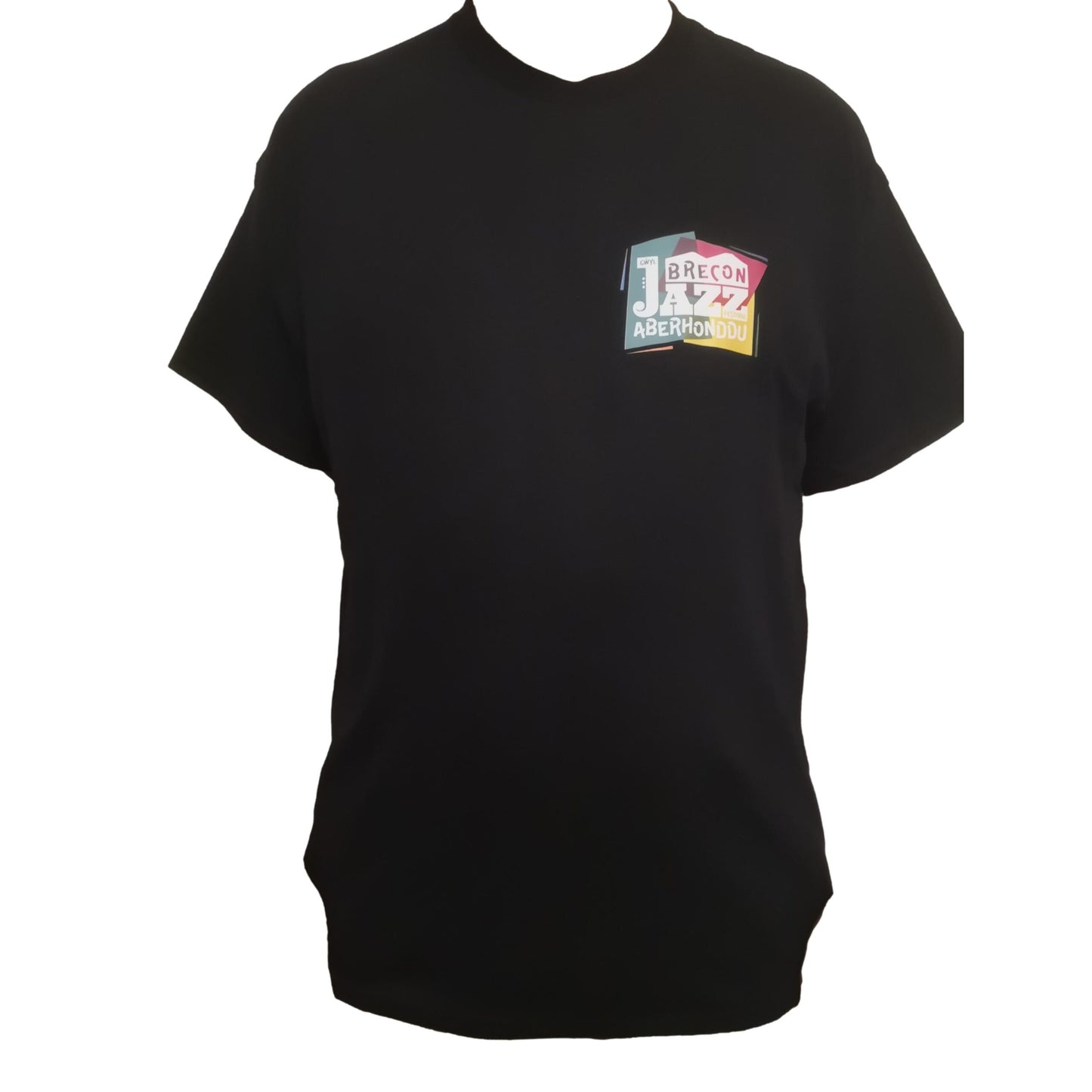 Brecon Jazz Festival Small Logo Black T-Shirt - various sizes image 1