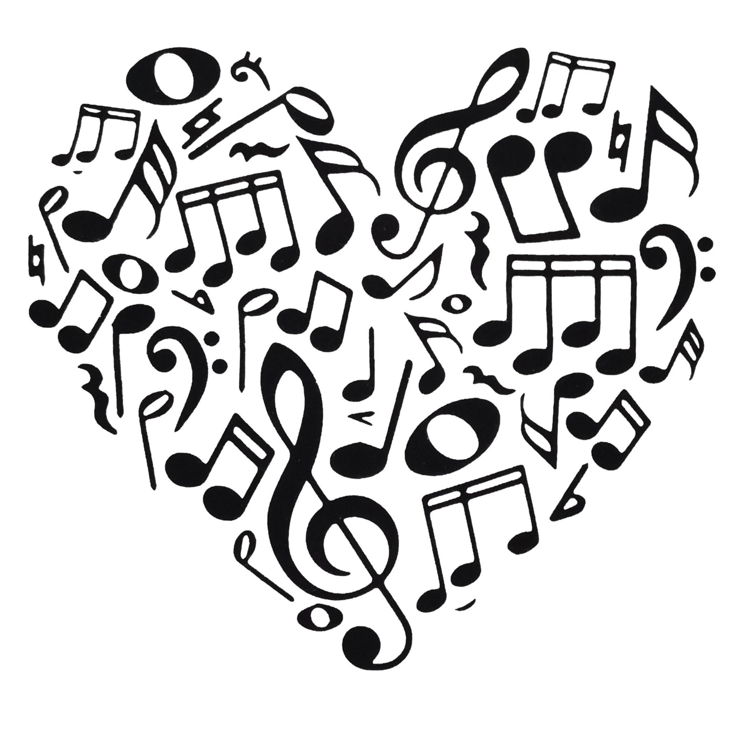 Heart of Notes Cotton Tote Bag image 1