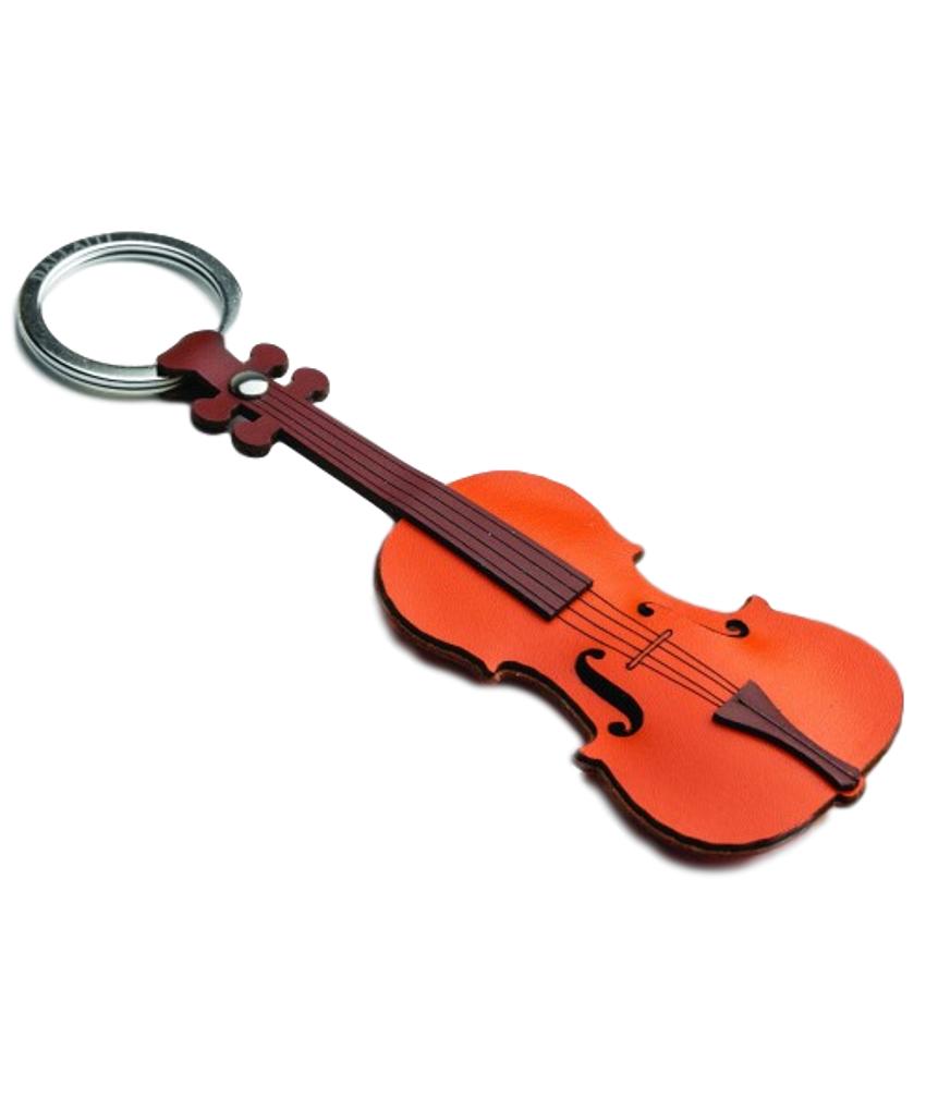 Violin Italian Leather keyring image 0