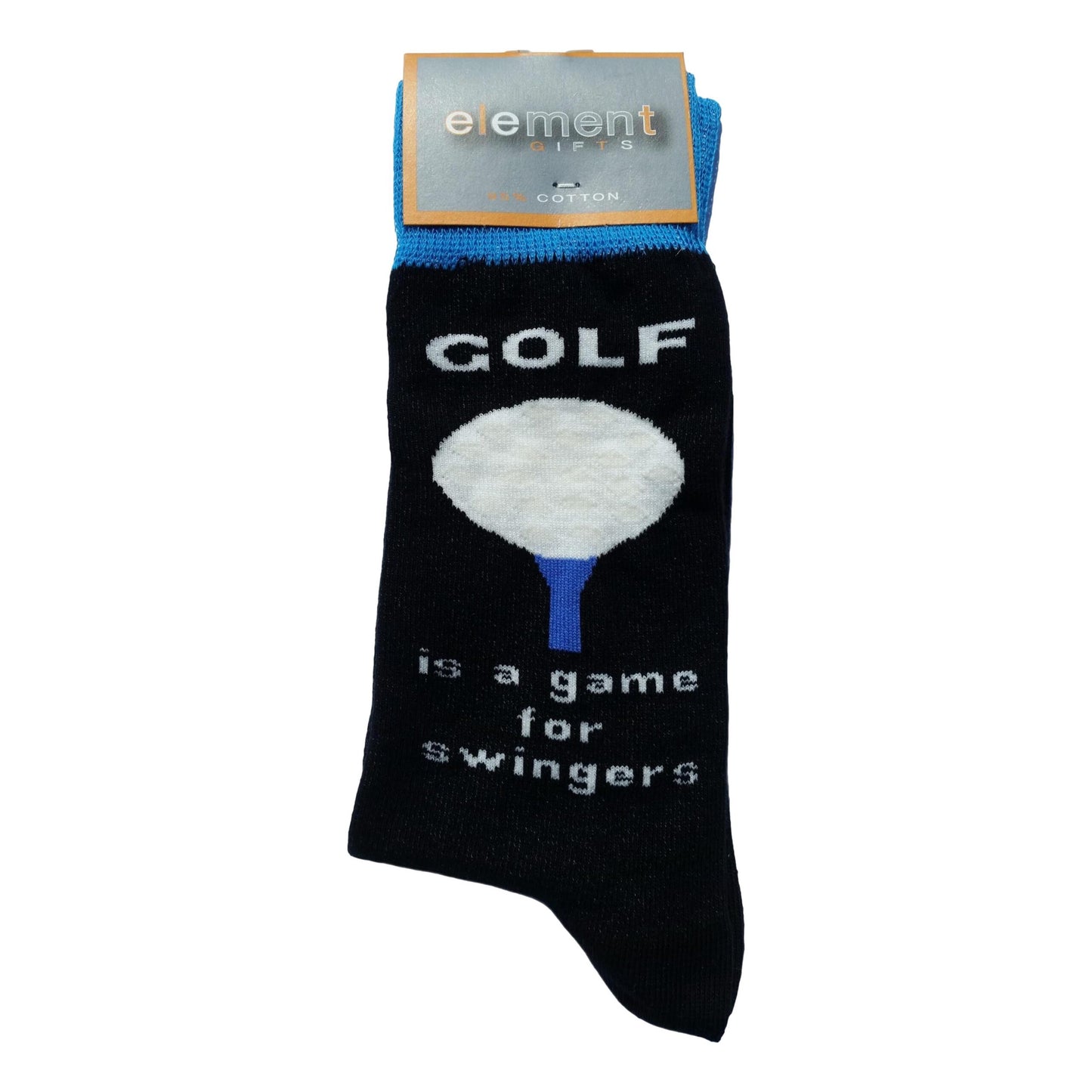 Golf is a game for swingers Cottonrich Unisex Novelty Ankle Socks Adult Size 6-11 image 0