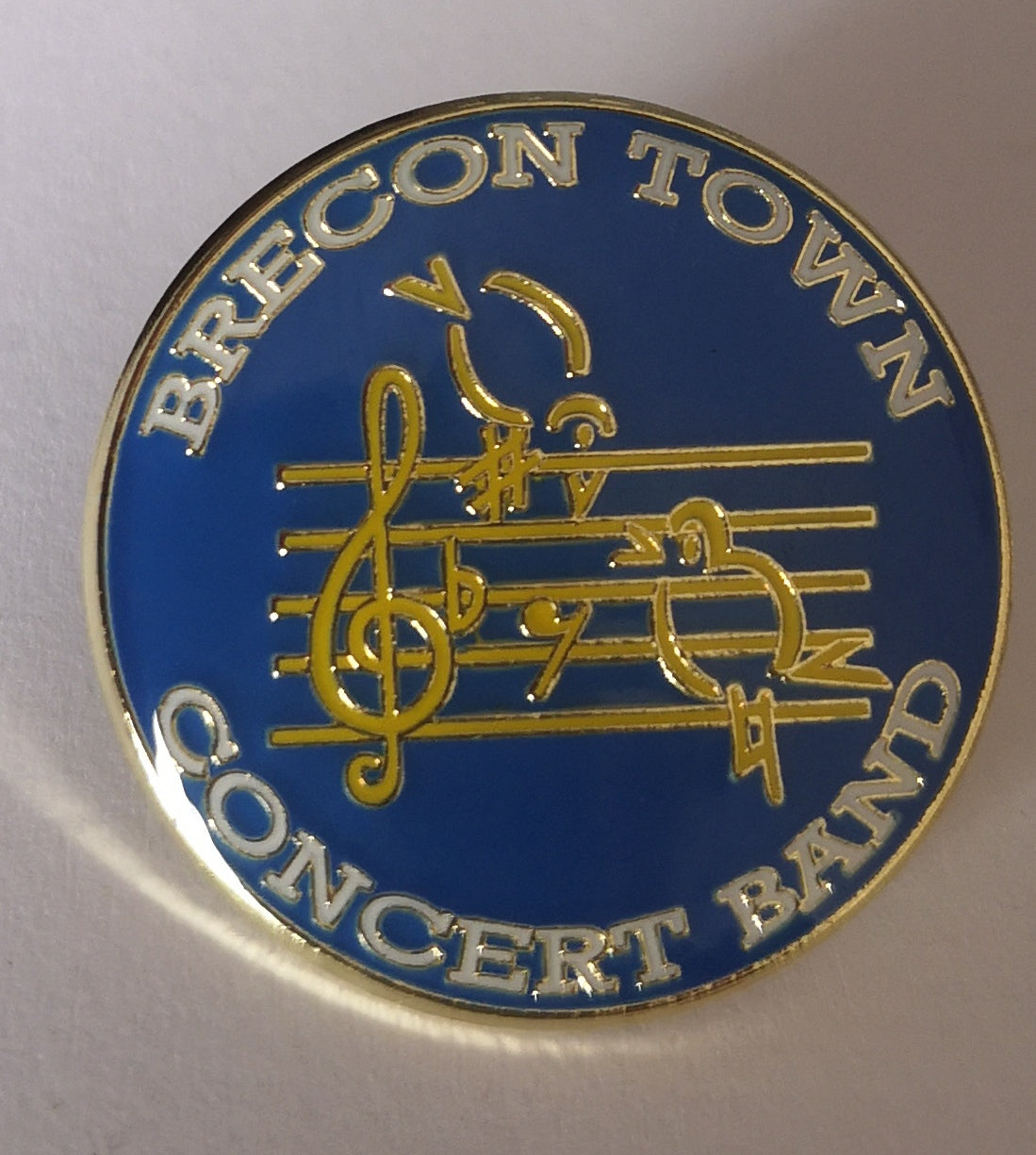 Brecon Town Concert Band Circular Metal Pin Badge image 2