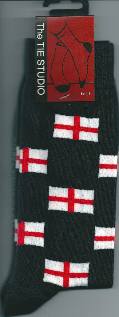England St. Georges Flag Unisex Novelty Ankle Socks Size 6-11 image 1