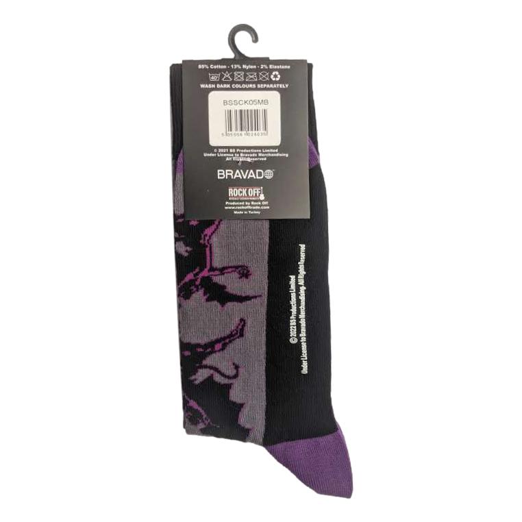 Black Sabbath Demons Grey Unisex Adult Ankle Socks