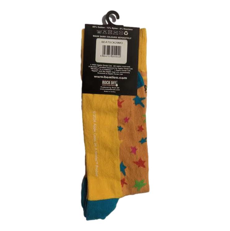 The Beatles Orange Magical Mystery Tour Rainbow Unisex Adult Ankle Socks