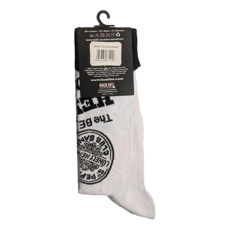 The Beatles Album Icons White Unisex Adult Ankle Socks