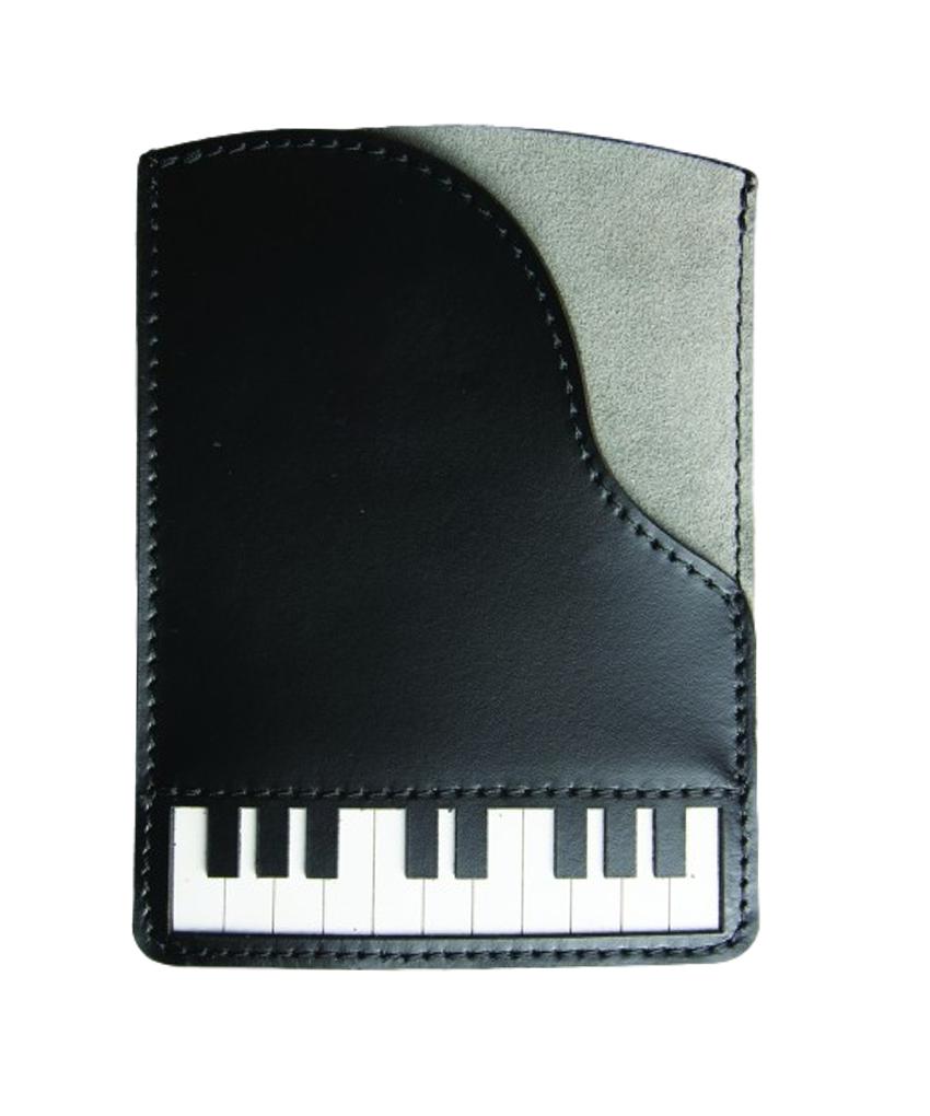 Grand Piano Italian Leather Passport Holder image 0