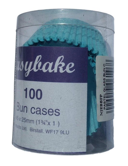 100 Pastel Blue Glassine Bun Cases image 1