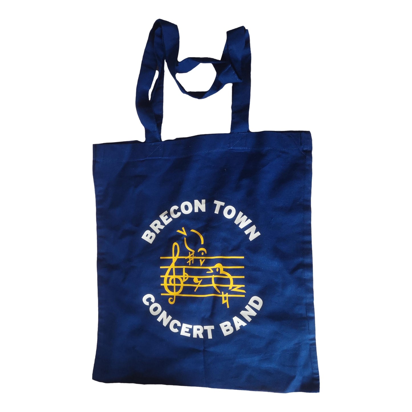 Brecon Town Concert Band Vinyl Logo Blue Tote Bag image 0