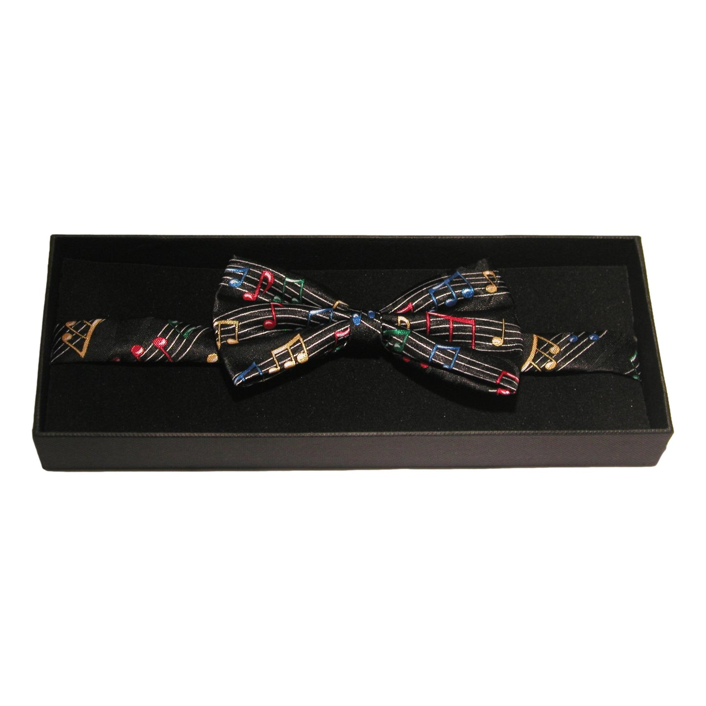 Coloured Music Notes Fancy Polyester Bow Tie image 1