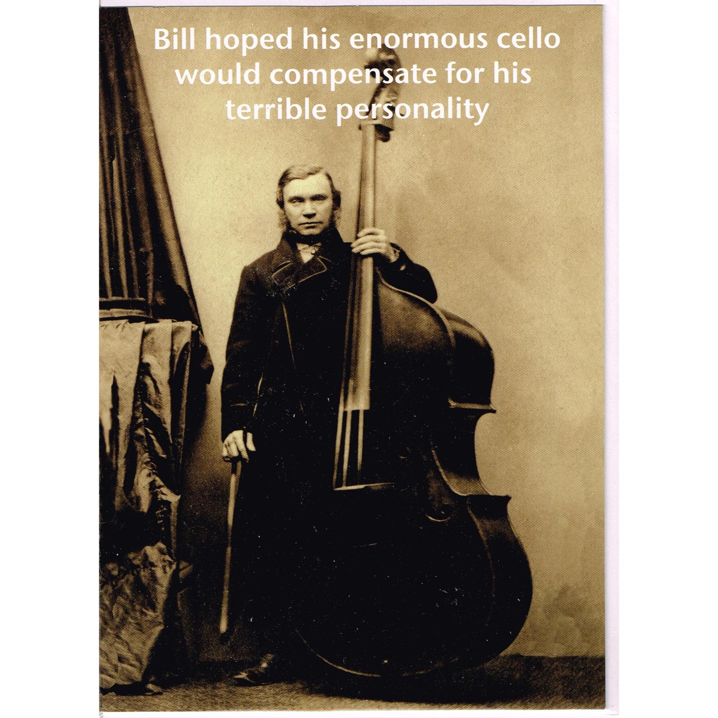 Enormous Cello Claire Spake designed Music card image 0
