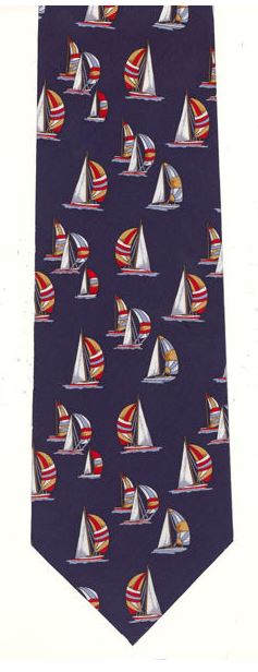 Spinnaker Yachts repeating 100% Silk Classic Tie image 1