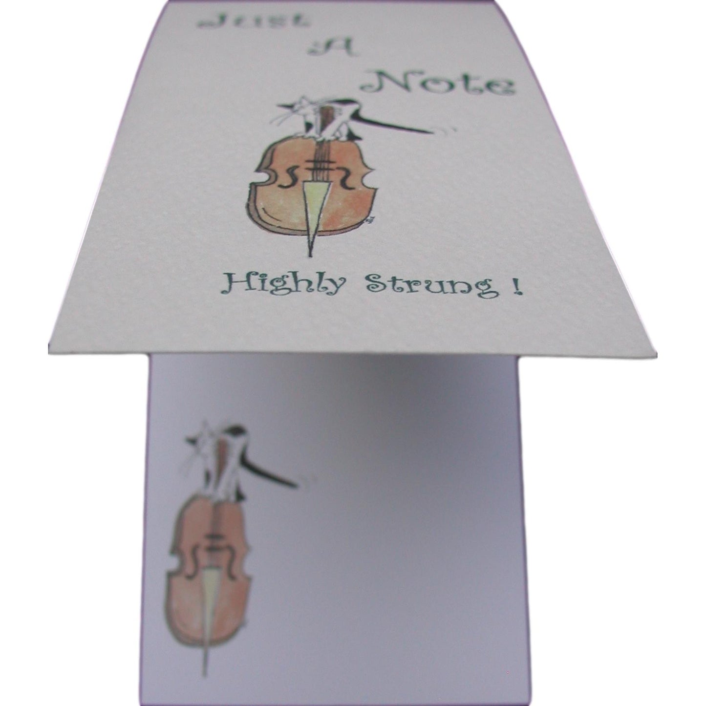 A range of Jill Latter designed Musical Cat notepads-Highly Strung image 0
