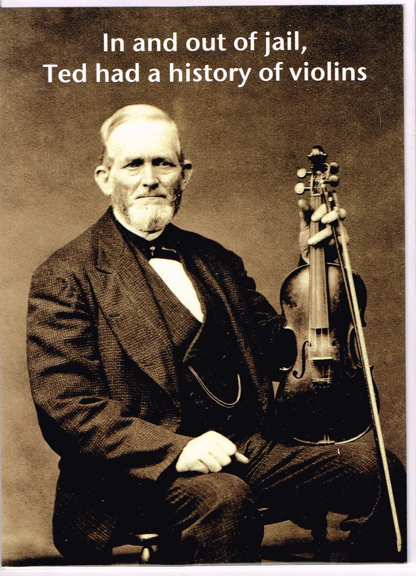 History of Violins Claire Spake designed Music card image 0