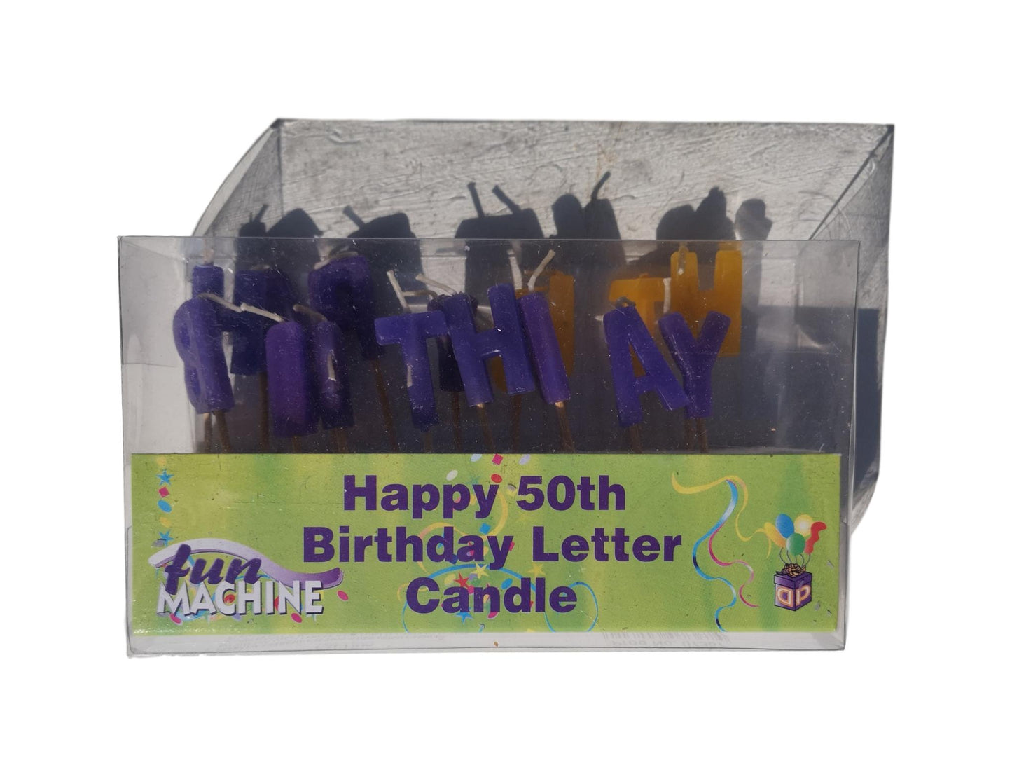 Happy 50th Birthday Letter Candles image 1