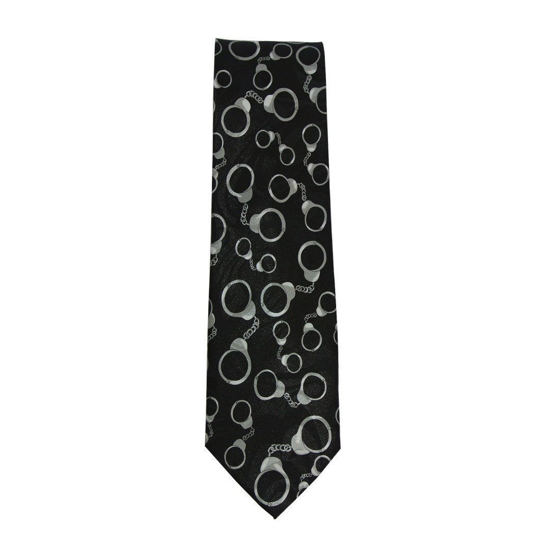 Handcuffs Sleeved 100% Polyester Classic Tie image 0