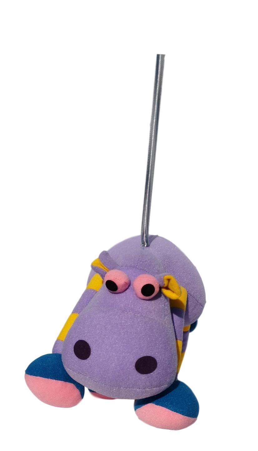 Springy Hippopotamus Panopoly Animal Mobile distraction for babies & young children image 1