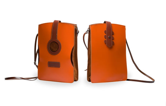 Classical Guitar Italian Leather Shoulder Bag image 0