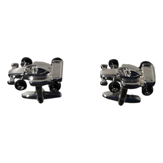 Formula Racing Car Motor Sport silver-plated torpedo cufflinks padded gift box image 0