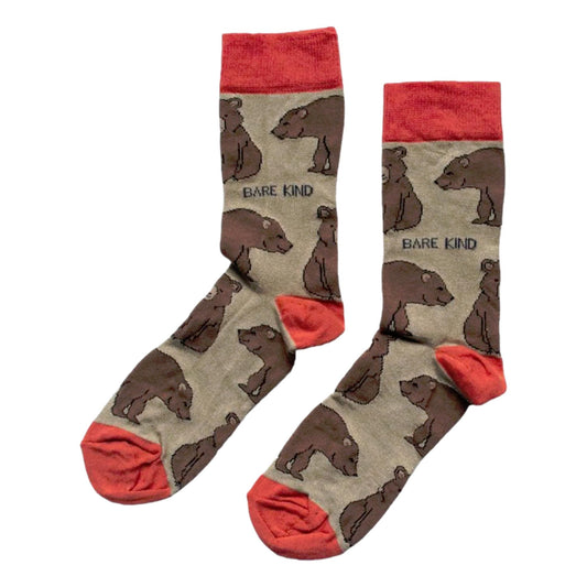 Save The Bears Beige Womens Novelty Ankle Socks Adult One Size image 0