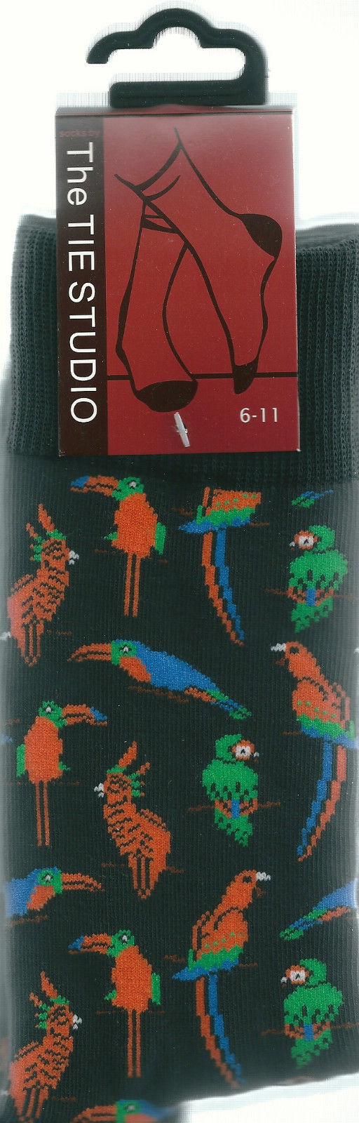 Parrots Toucan Cockatiel Exotic Birds Unisex Novelty Ankle Socks Size 6-11 image 1
