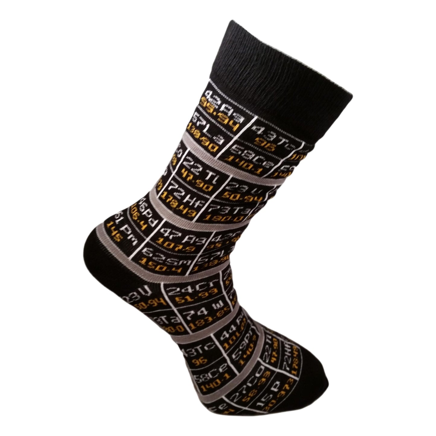 Periodic Table Elements Unisex Socks Adult Size 6-11 image 0