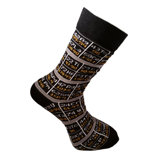 Periodic Table Elements Unisex Socks Adult Size 6-11 image 0