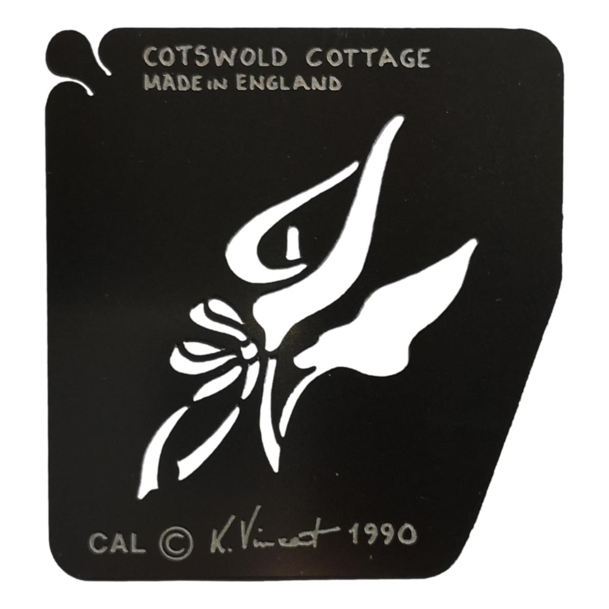Stainless steel CAL Calla Lily cake decorating / card making stencil image 0
