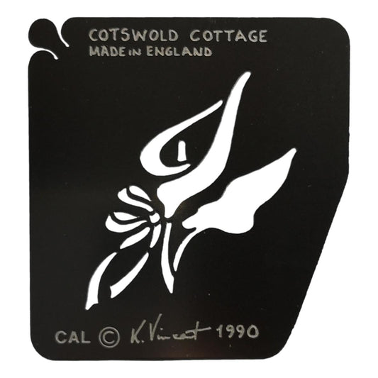Stainless steel CAL Calla Lily cake decorating / card making stencil image 0