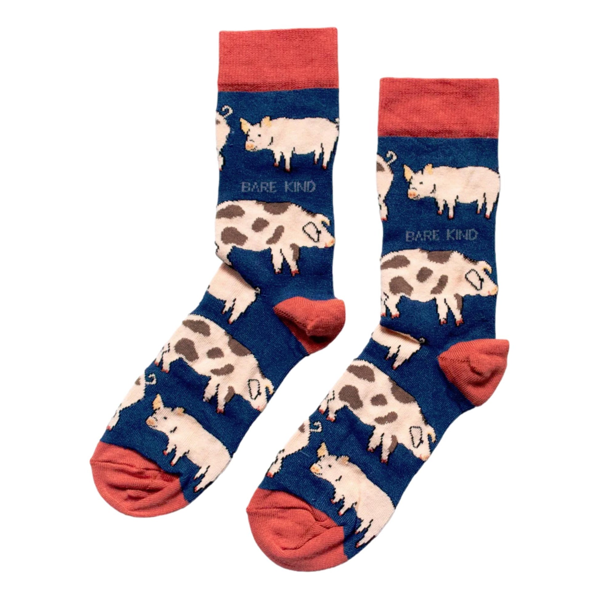 Save The Pigs Black Womens Novelty Ankle Socks Adult One Size image 0