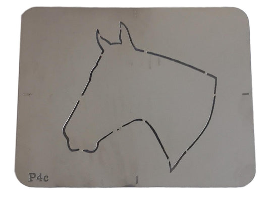Stainless steel P4c Horse Head silhouette cake decorating / card making stencil image 0