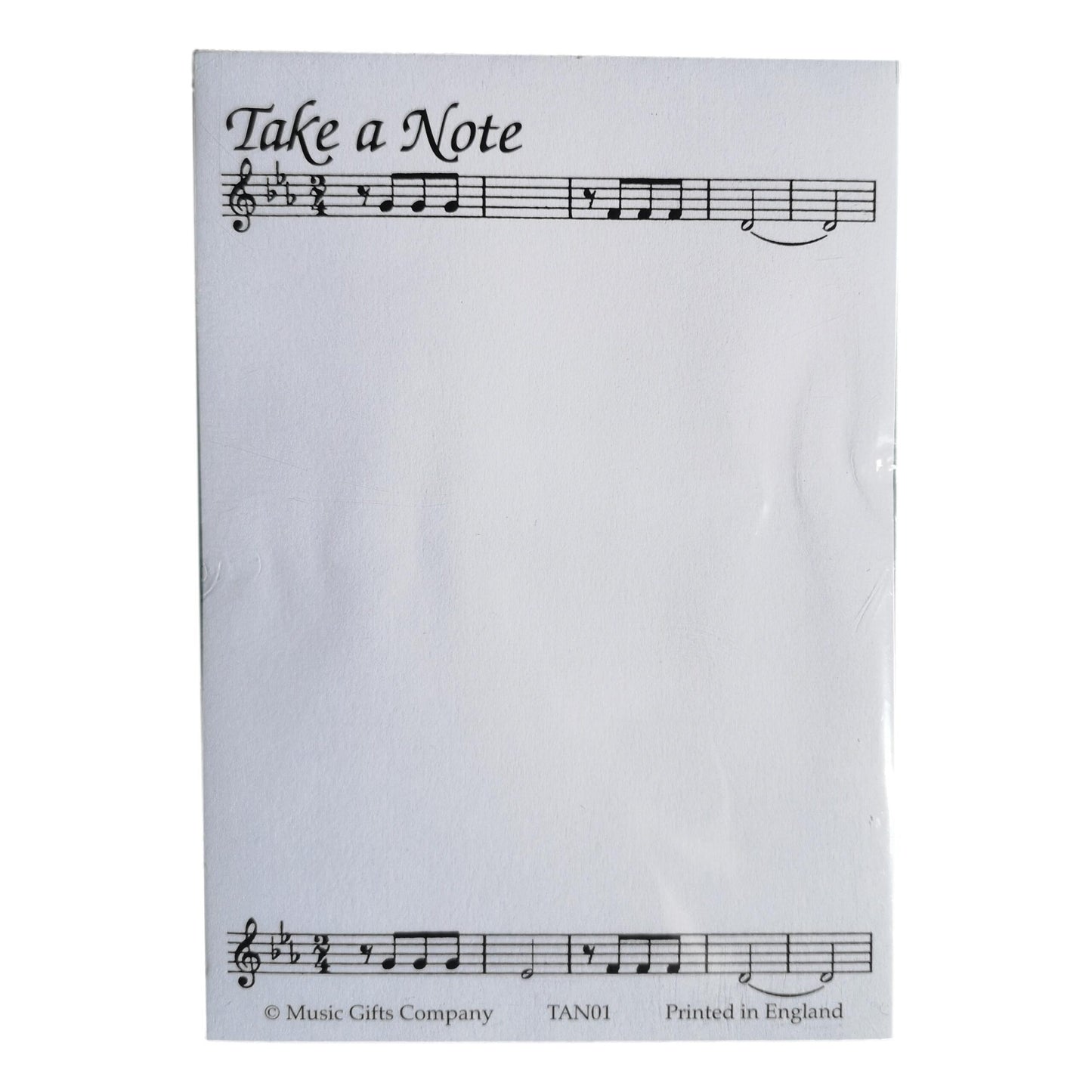 Take A Note Music Stave Notepad image 0