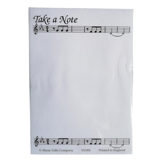 Take A Note Music Stave Notepad image 0