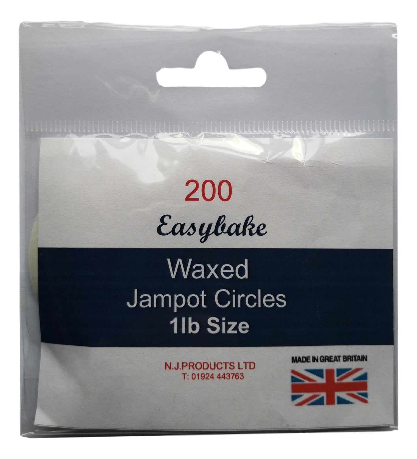 200 Wax Jampot Circles for 1lb jars image 1