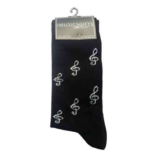 Treble Clefs Cottonrich Unisex Novelty Ankle Socks Adult Size 6-11 image 0