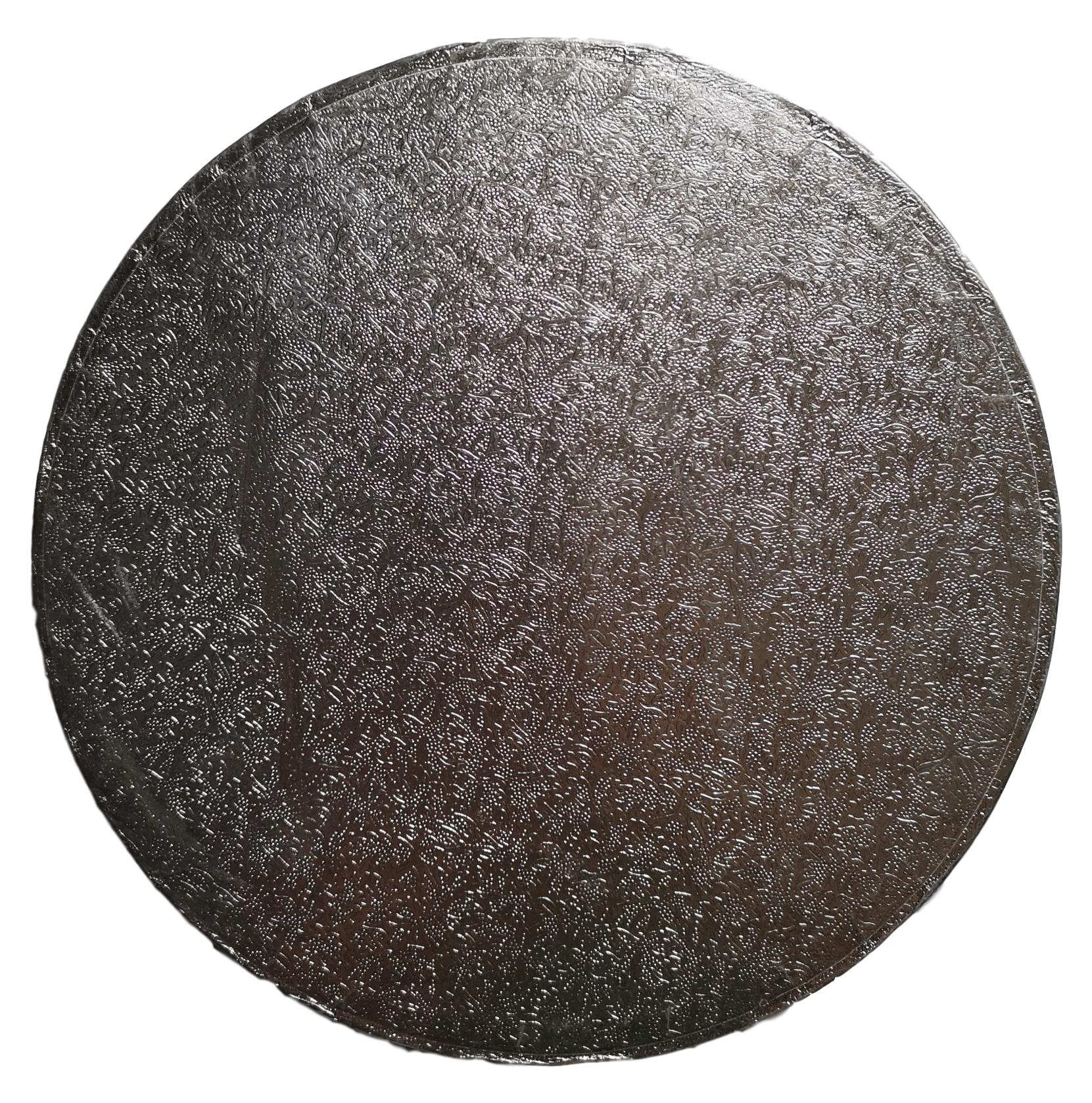 20cm Round Silver Cakeboard image 0